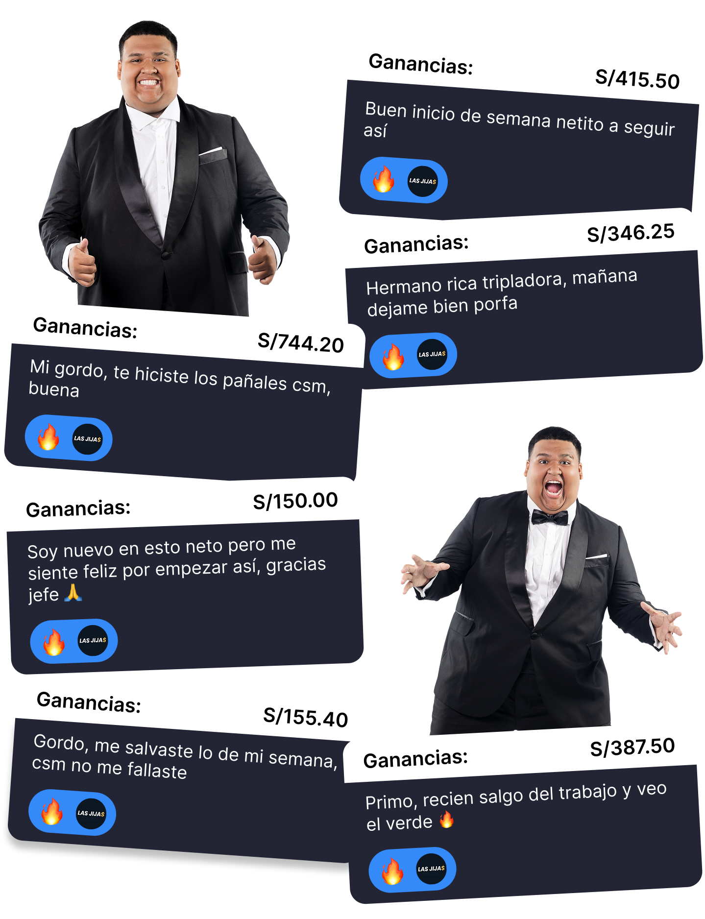 Testimonios de resultados